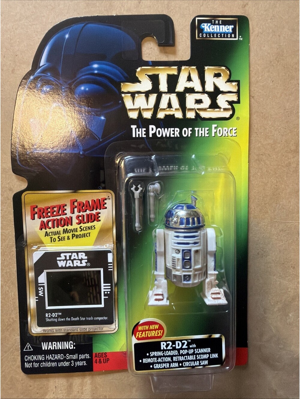 R2-D2 w/ Scanner Action Figure RARE Imperial Freeze Frame Kenner Hasbro 1997